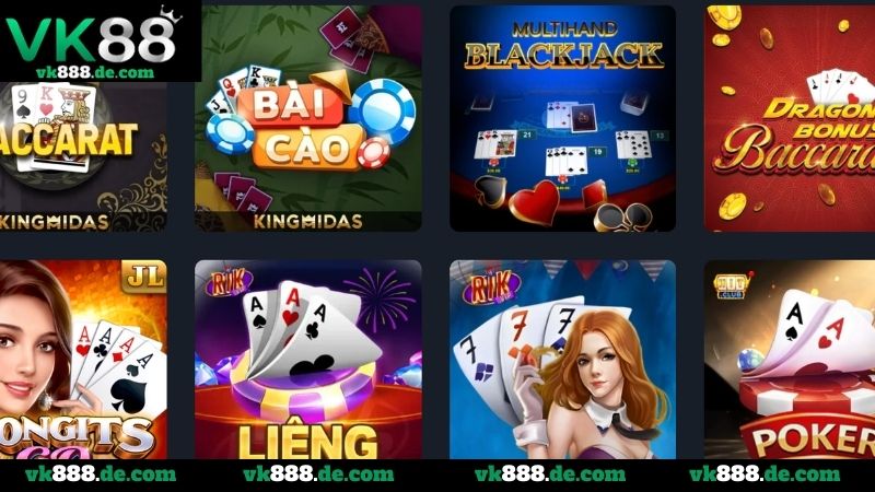 Game Bài VK88 - Sảnh Game Đa Dạng Giải Trí Đỉnh Cao Kinh nghiệm chơi game bài bất hủ từ cao thủ