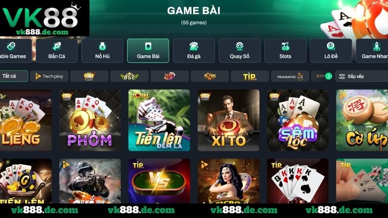 Game Bài VK88 - Sảnh Game Đa Dạng Giải Trí Đỉnh Cao Lý do nên chơi game bài tại VK88